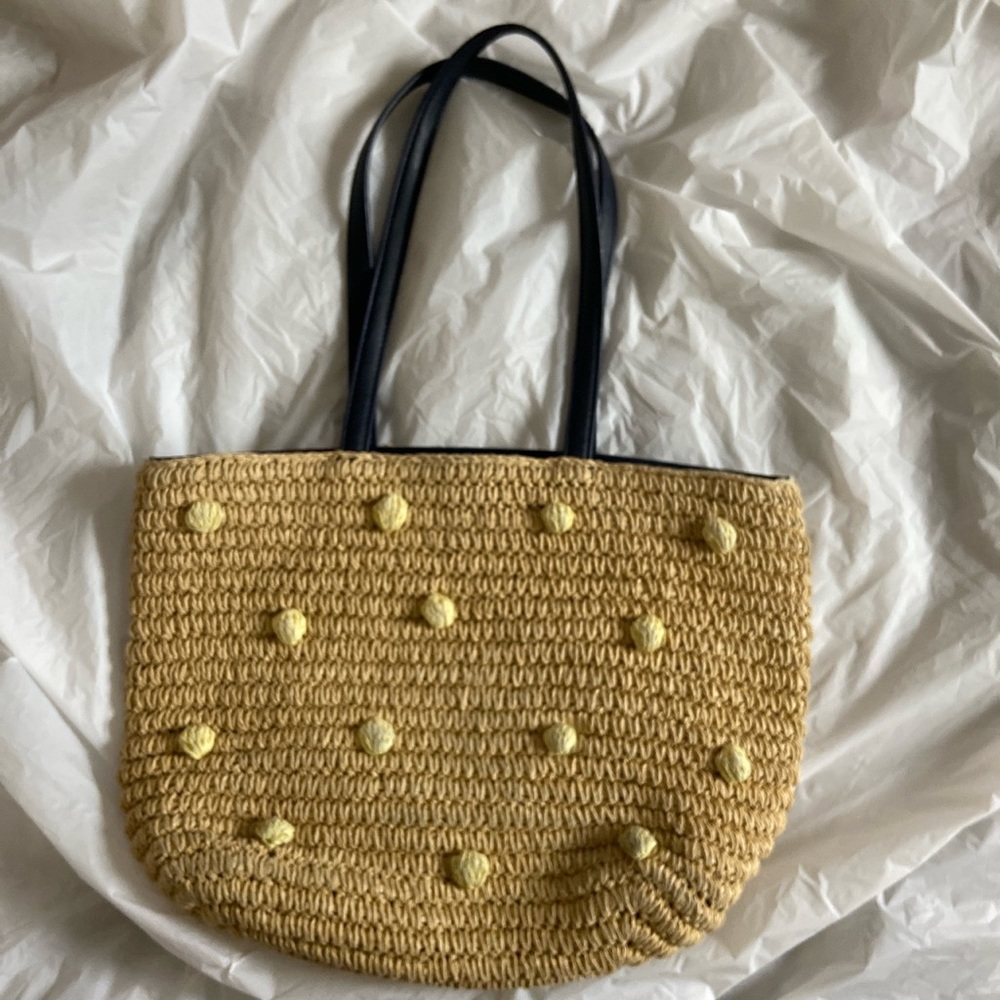 Talbots Straw Summer Shoulder Bag